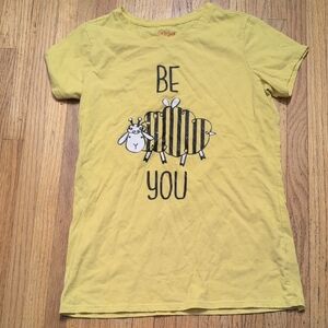 Cat & Jack Yellow Tee with Bee Graphic